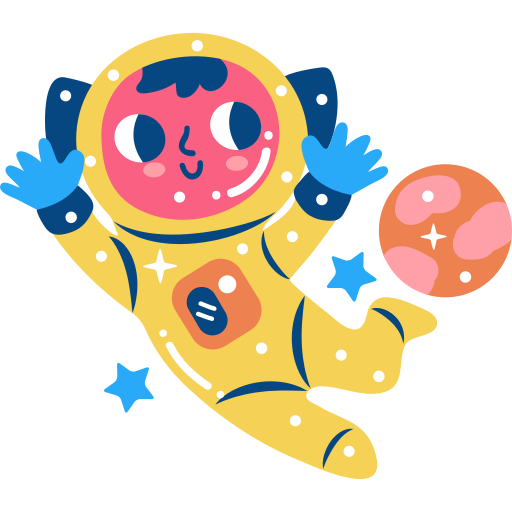 Astronaut free sticker