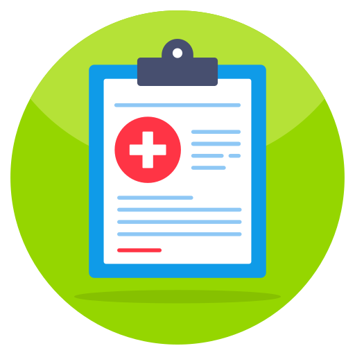 informe médico icono gratis