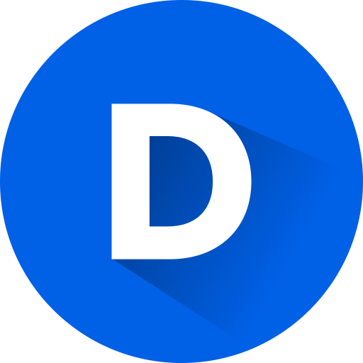 Letter D Generic gradient fill icon