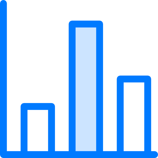 gráfico de barras icono gratis