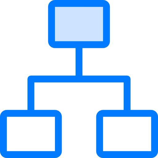 estructura jerarquica icono gratis