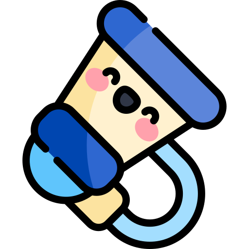 Megaphone Kawaii Lineal color icon