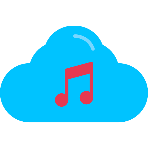 Music cloud free icon