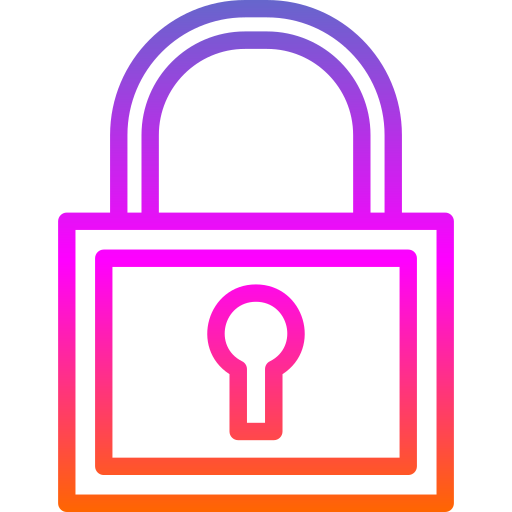 Lock Generic gradient outline icon