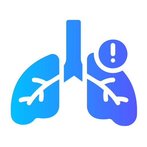 Breathlessness Generic Flat Gradient icon