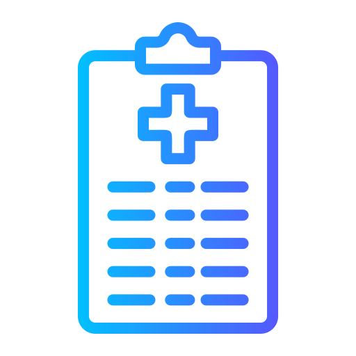 informe médico icono gratis