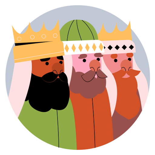Stickers de Reyes magos - Stickers de navidad gratis