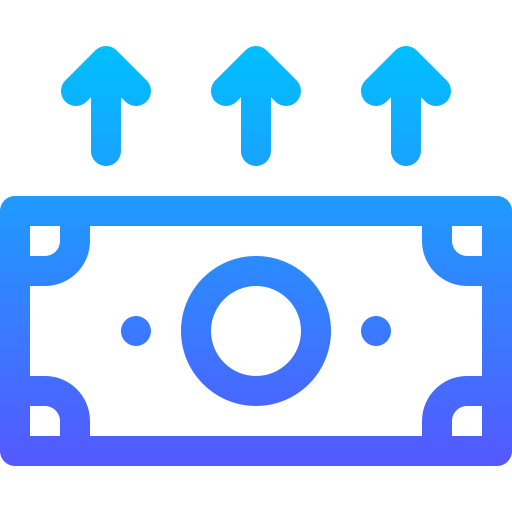 Increase Basic Gradient Lineal color icon