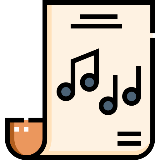 partitura icono gratis