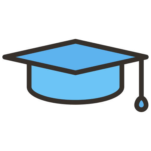 sombrero de graduacion icono gratis