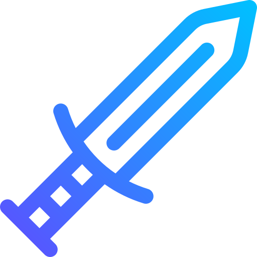 Sword Basic Gradient Lineal color icon