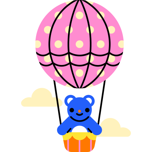 balão de ar quente grátis figurinha