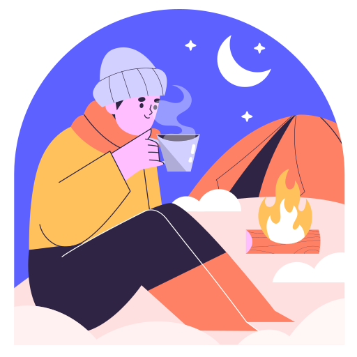 Winter camp free sticker