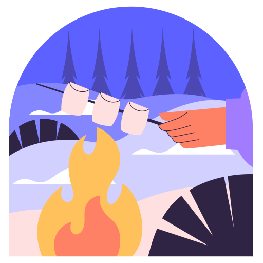 Winter camp free sticker