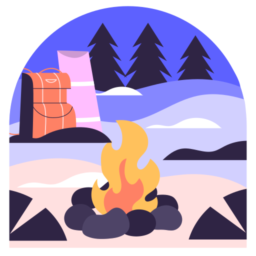Winter camp free sticker