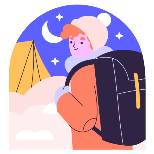 Winter camp free sticker