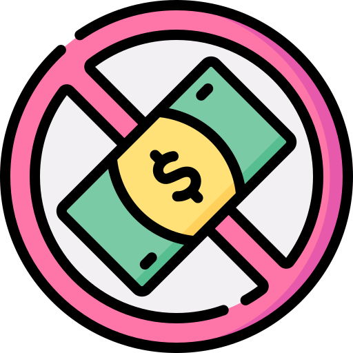 No money Special Lineal color icon