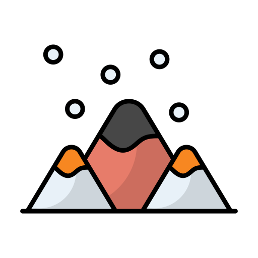 montañas icono gratis