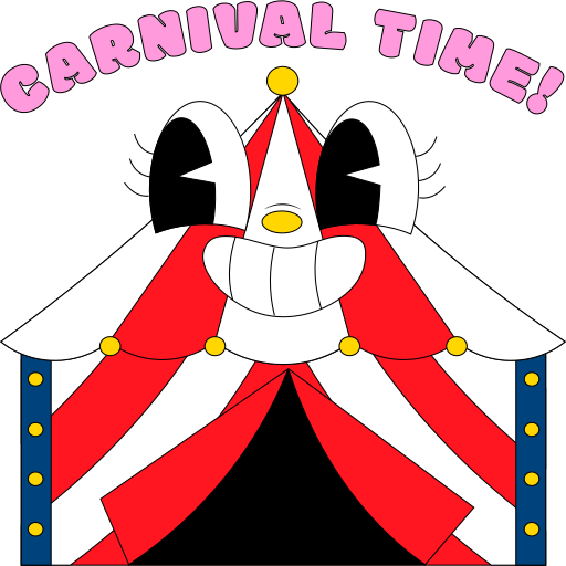 Carnival free sticker