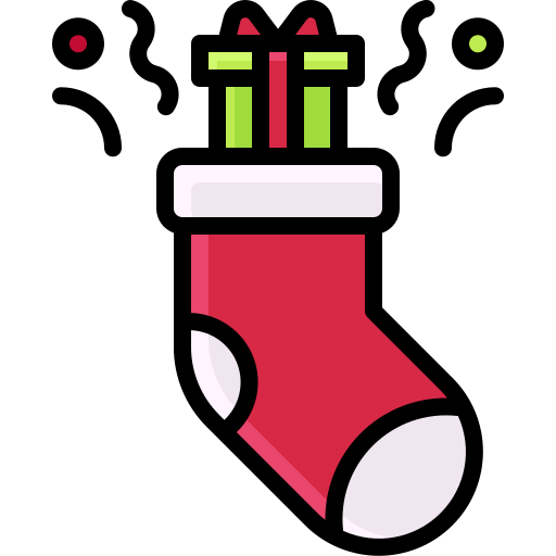 meia de natal grátis ícone meia de natal grátis ícone