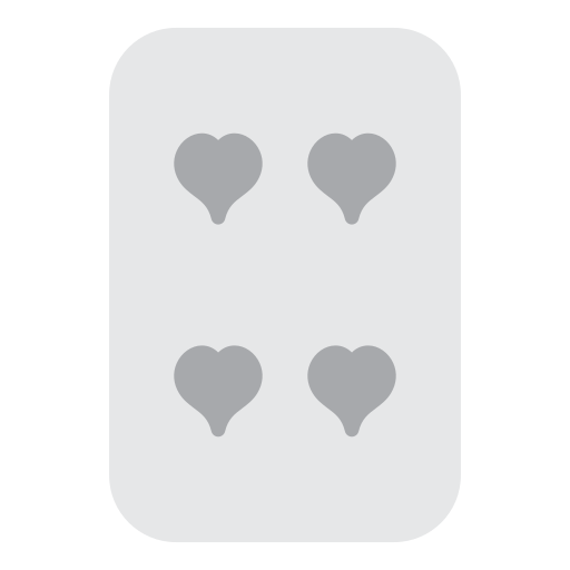 cuatro de corazones icono gratis