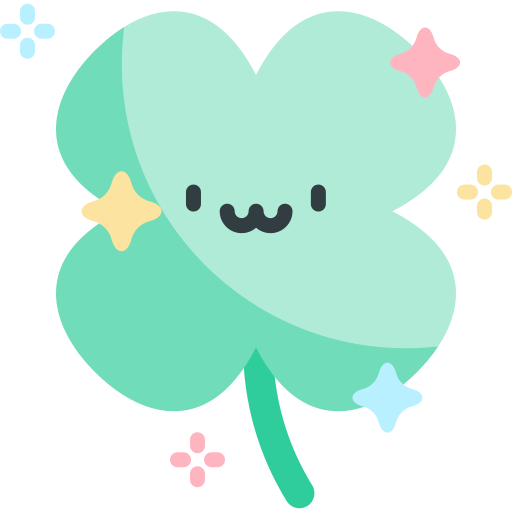 Clover Kawaii Flat Icon