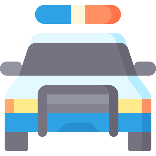 Police Car Special Flat Icon