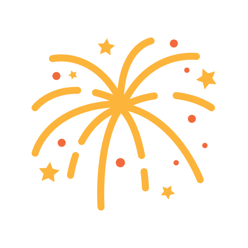 Ícones de fogos de artificio em SVG, PNG, AI para baixar.