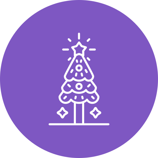 Árbol de navidad icono gratis