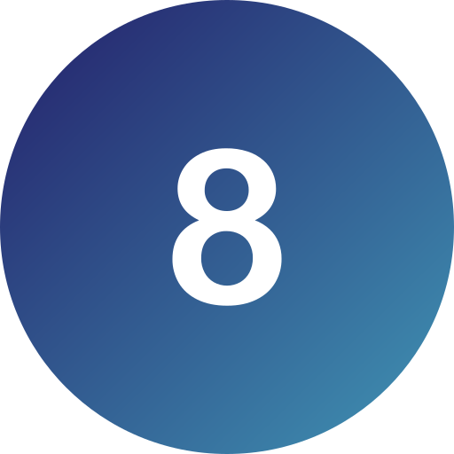 numero 8 icono gratis