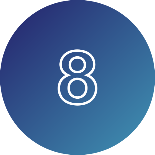 numero 8 icono gratis