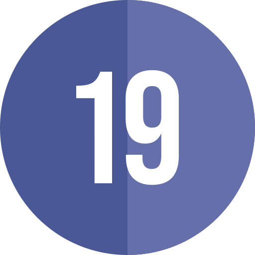 19 grátis ícone
