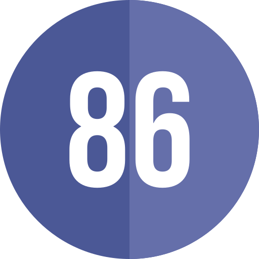 86 icono gratis