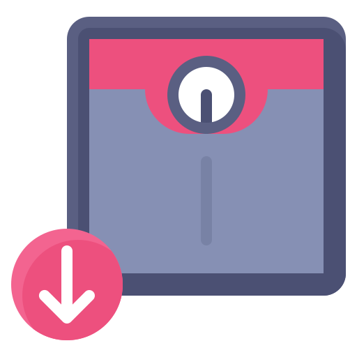 pérdida de peso icono gratis