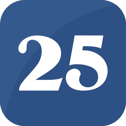 25 grátis ícone
