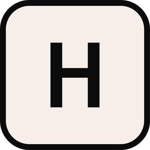 letra h icono gratis