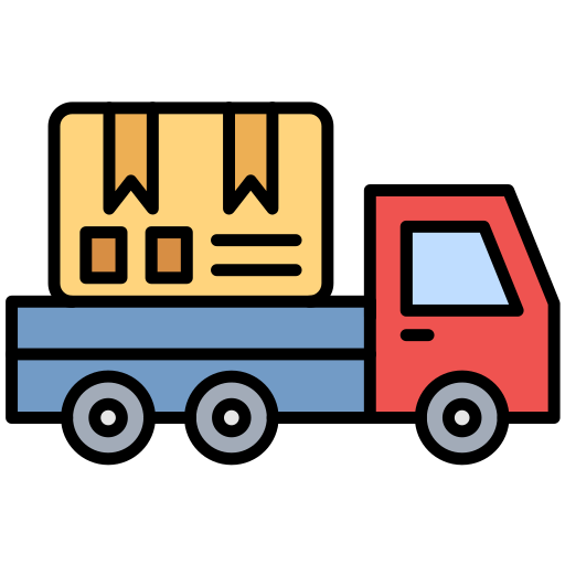 Грузовик доставки бесплатно иконка