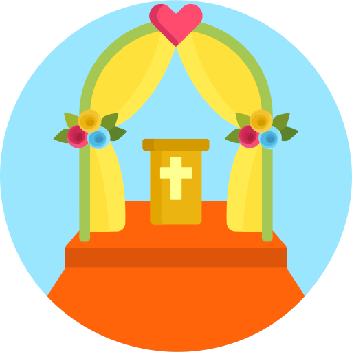 arco de boda icono gratis