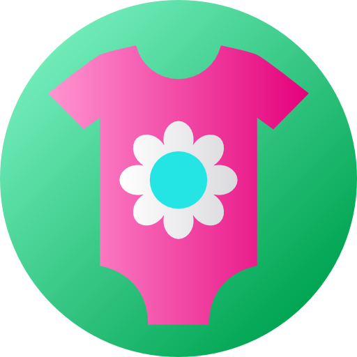 Girl cloth Flat Circular Gradient icon