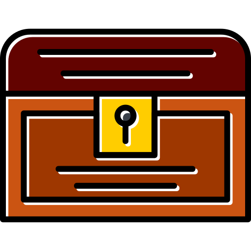 cofre del tesoro icono gratis
