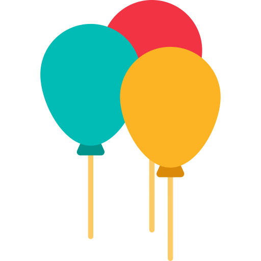 Ballon Generic color fill icon