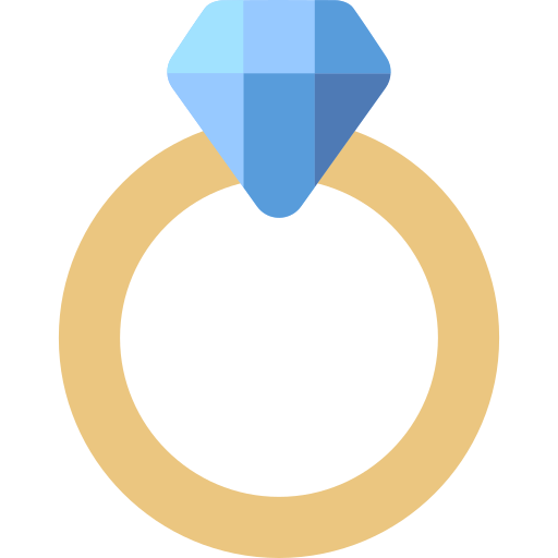 Engagement ring Generic color fill icon