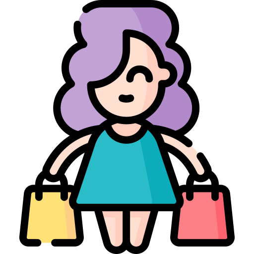 Happy Girl Packing Bag Illustration Royalty Free SVG, Cliparts