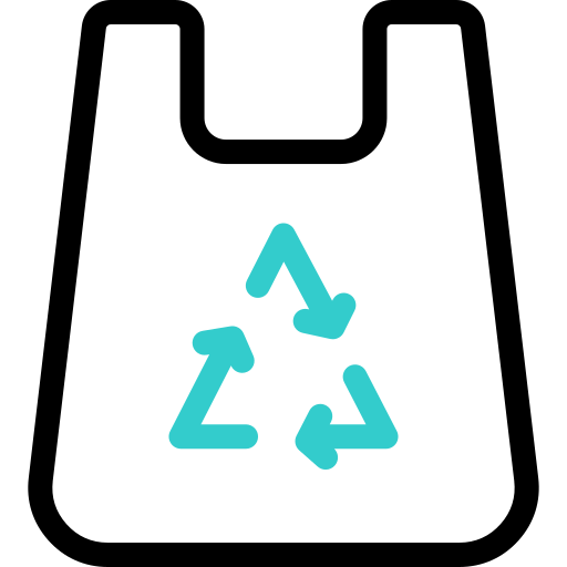 Recycled bag free icon