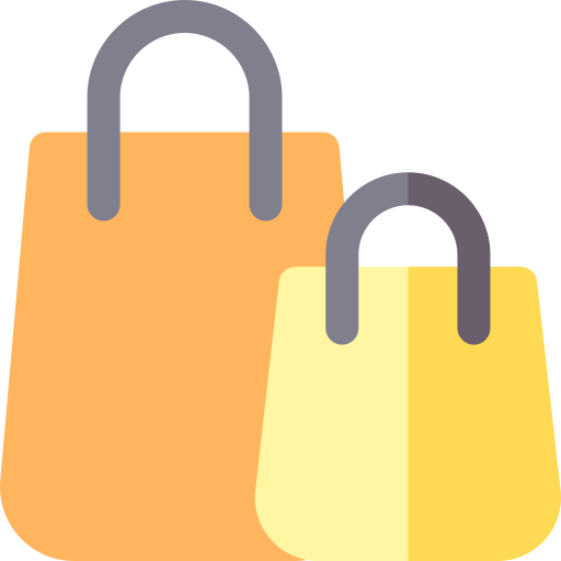 Shopping bags Basic Rounded Flat icon