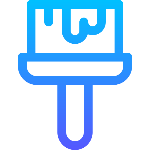 cepillo de pintura icono gratis