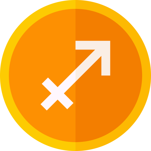 Sagittarius Basic Straight Flat icon