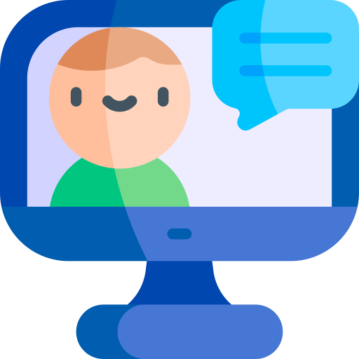 video conferencia icono gratis