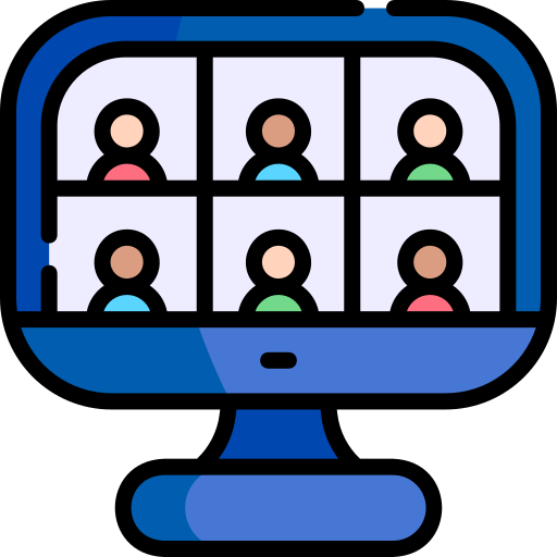 video conferencia icono gratis