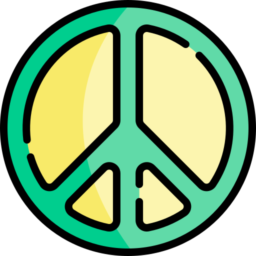 Peace Kawaii Lineal color icon